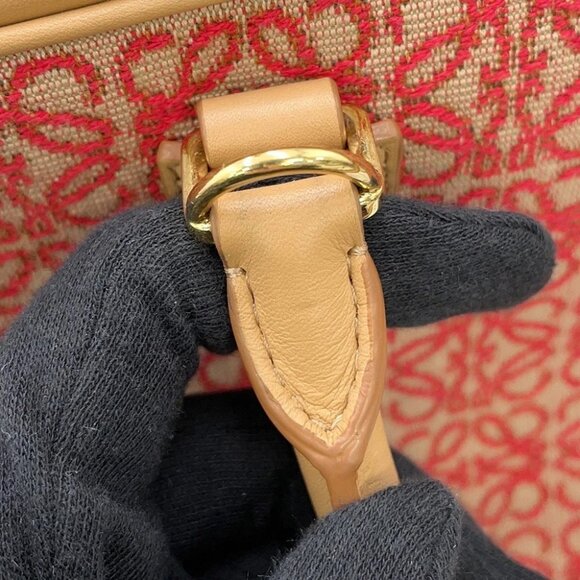 LOEWE Amazona 2WAYBag Size 28 Jacquard/Leather Warm Desert - Picture 7 of 16